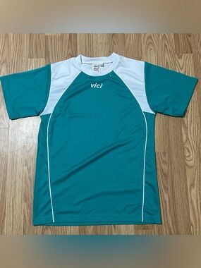 Vici Teal Green Soccer Jersey w/ White Accents - Youth Large - New